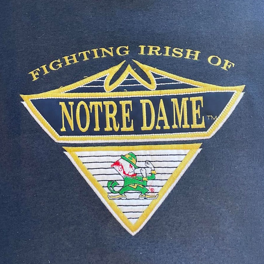 1990S MIDWEST EMBROIDERY NOTRE DAME FIGHTING IRISH CREWNECK