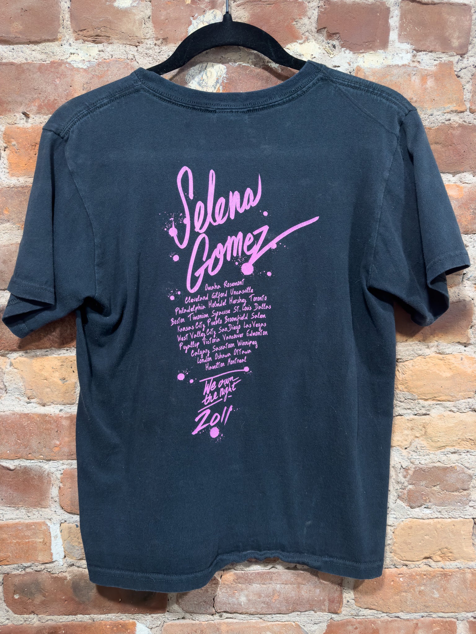 2011 ANVIL SELENA GOMEZ WE OWN THE NIGHT TOUR T-SHIRT