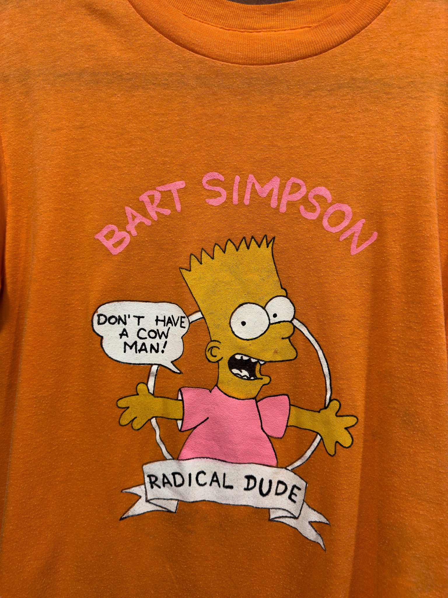 1980S NC TEES BART SIMPSON DON'T HAVE A COW T-SHIRT