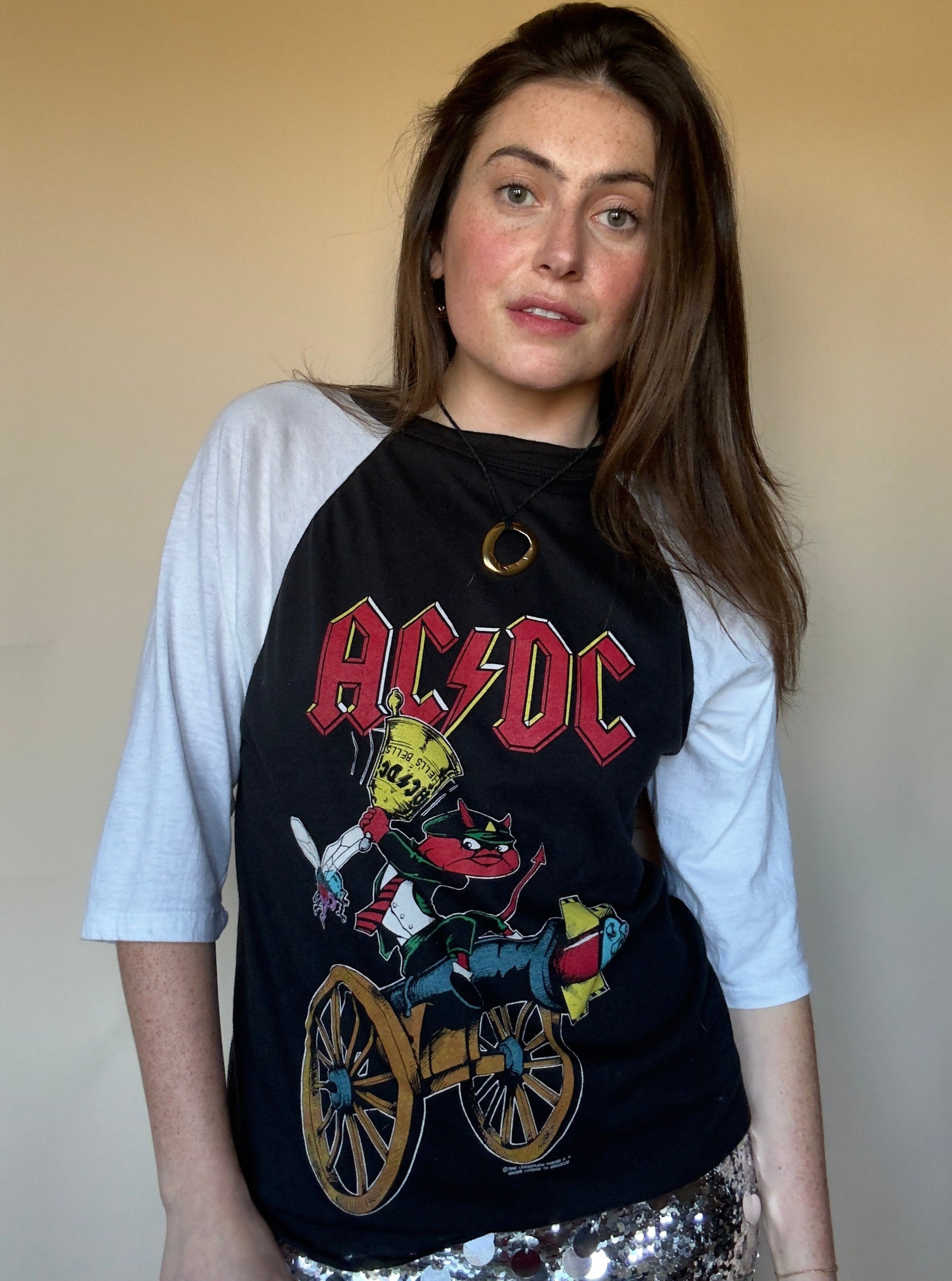 1990 HANDTEX AC/DC HELLS BELLS ALBUM T-SHIRT