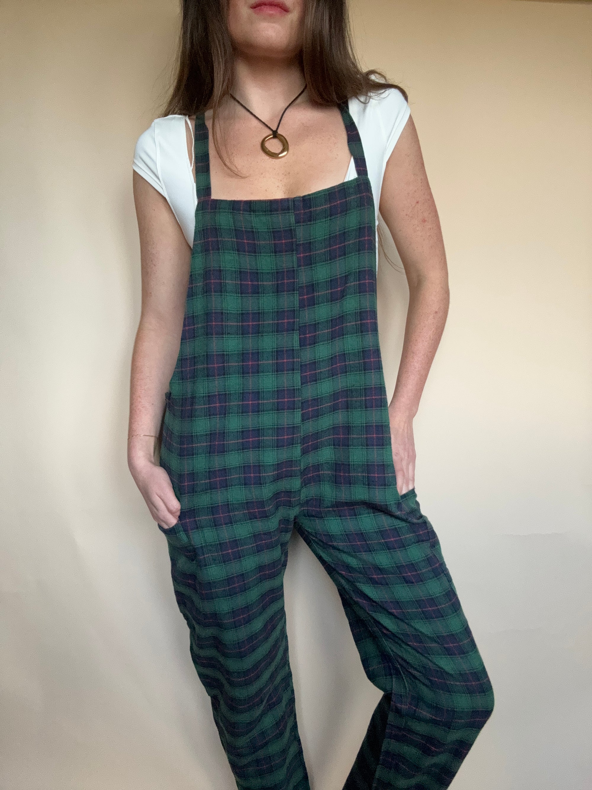 GREAT NORTH PLAID OVERALLS