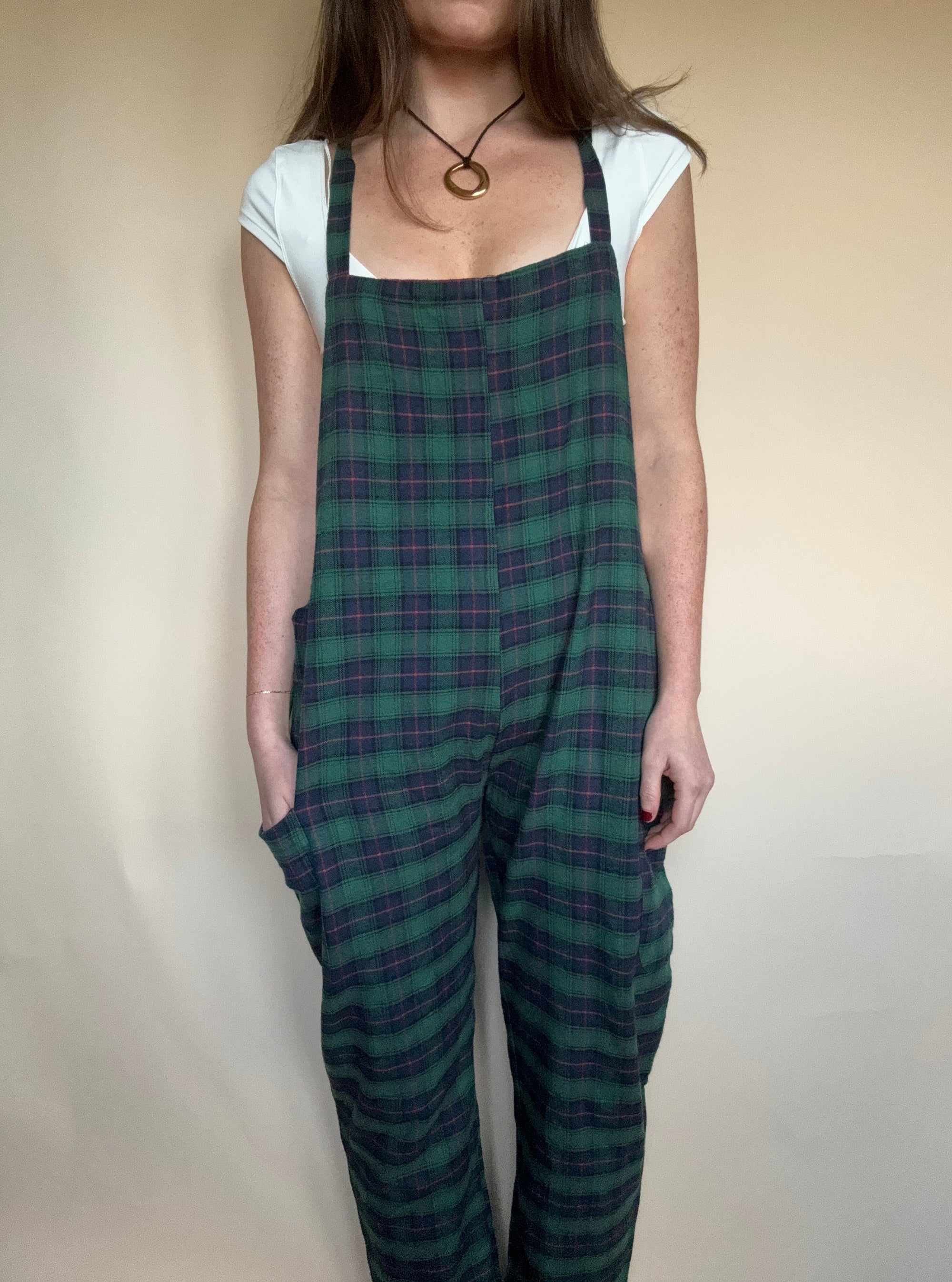 GREAT NORTH PLAID OVERALLS