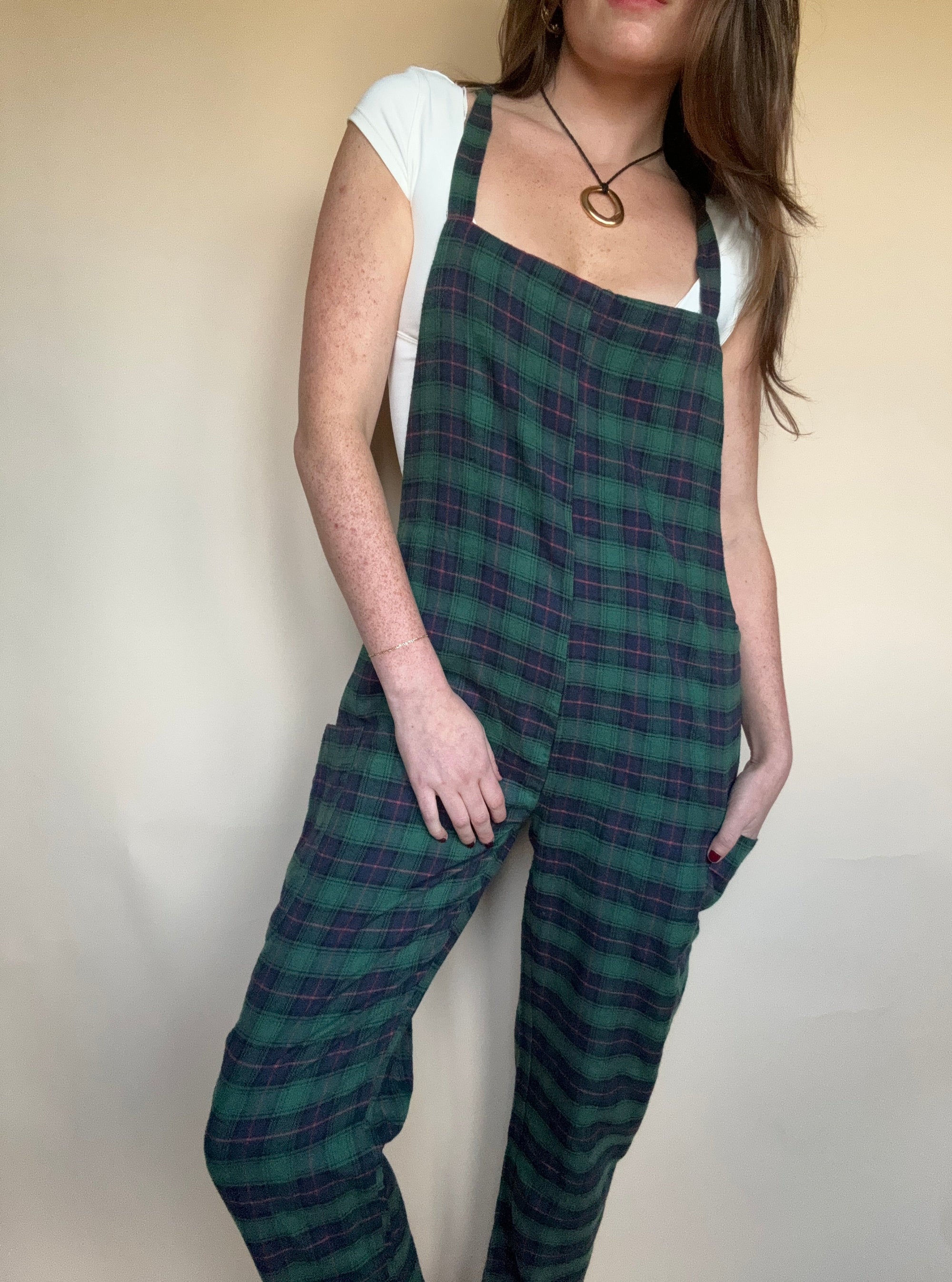 GREAT NORTH PLAID OVERALLS