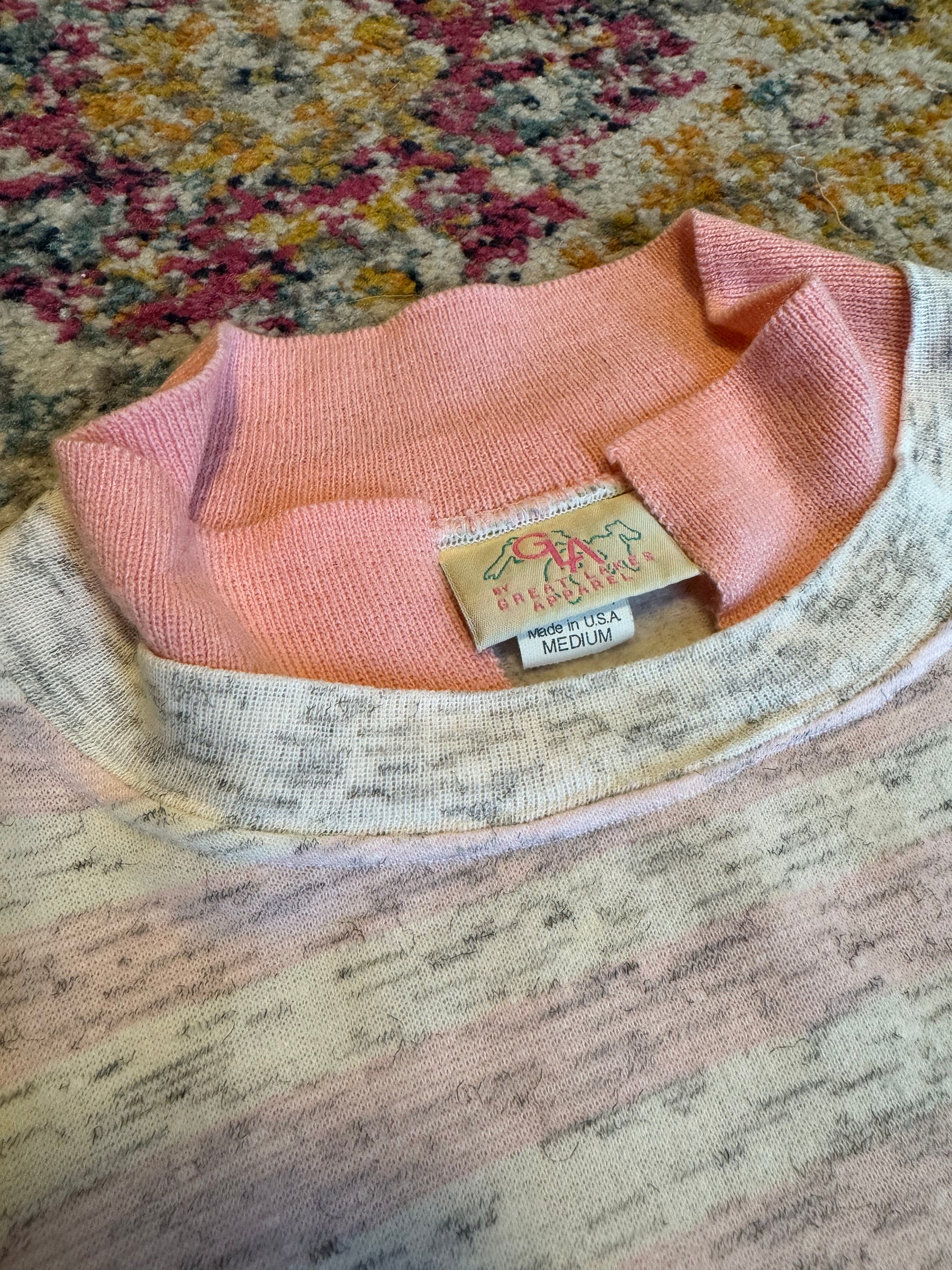 1980S GREAT LAKES APPAREL COLLAR PULLOVER