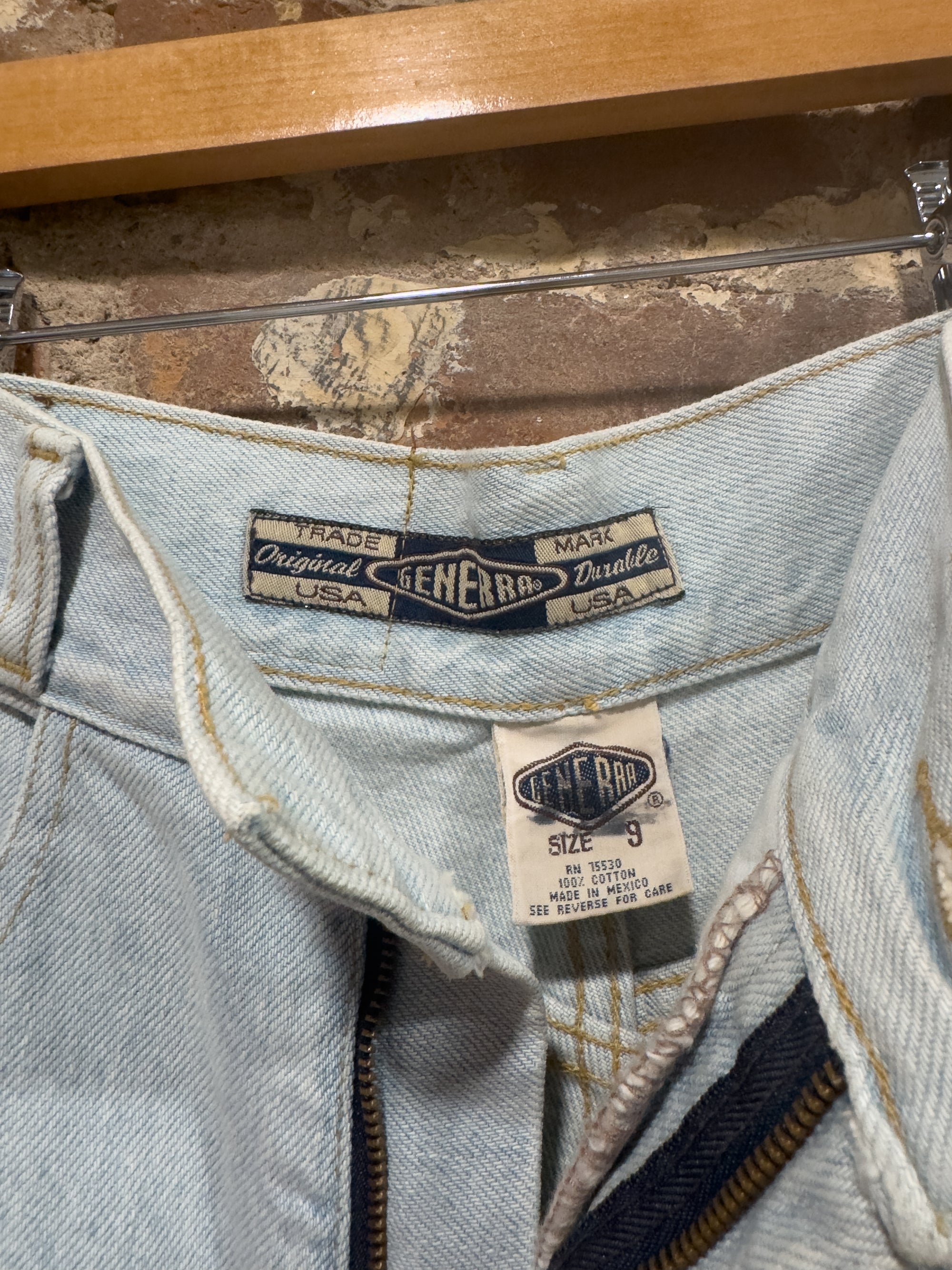 1990S GENERRA HIGH WAIST DENIM SHORTS