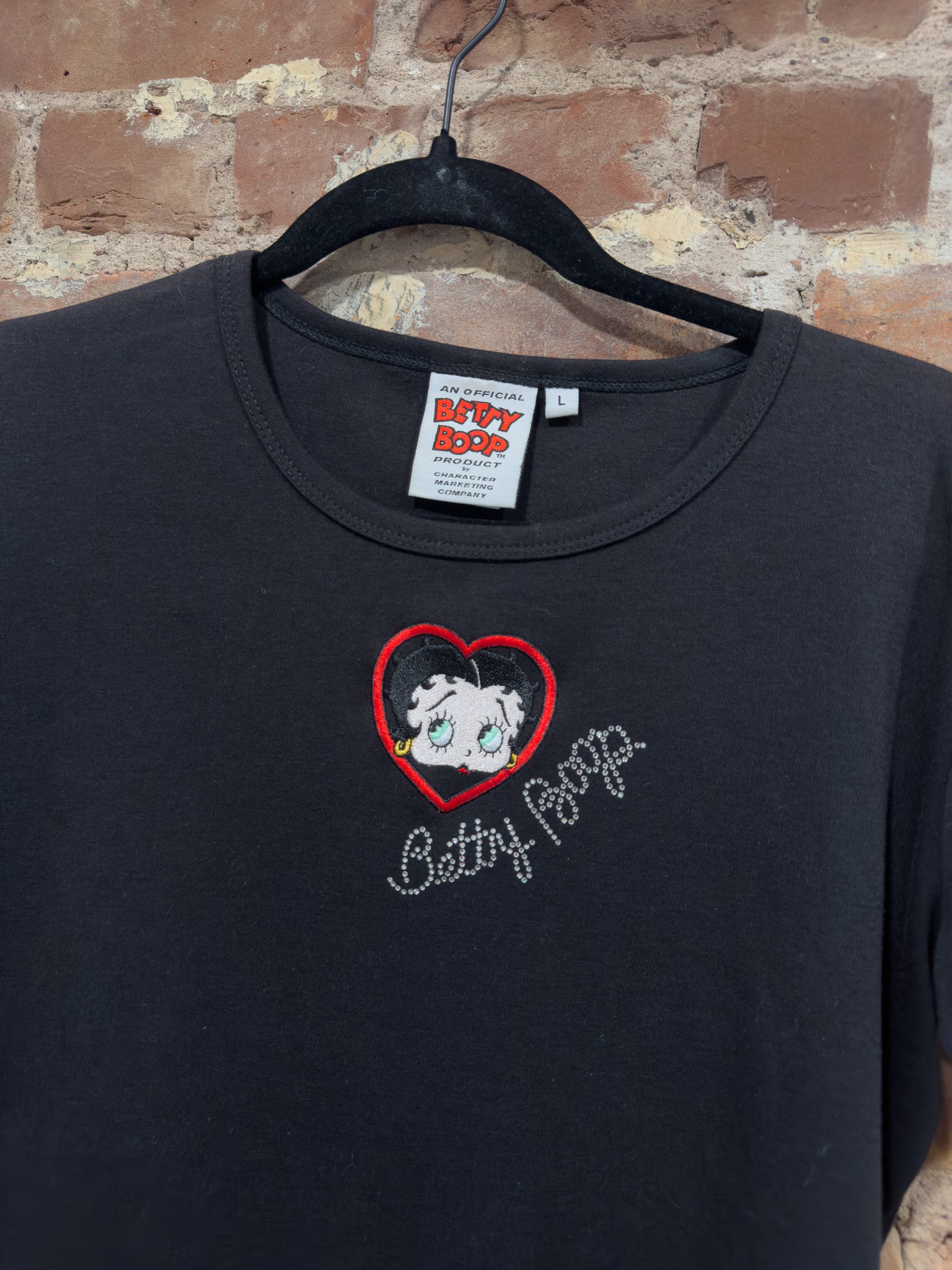 2005 BETTY BOOP LOGO T-SHIRT