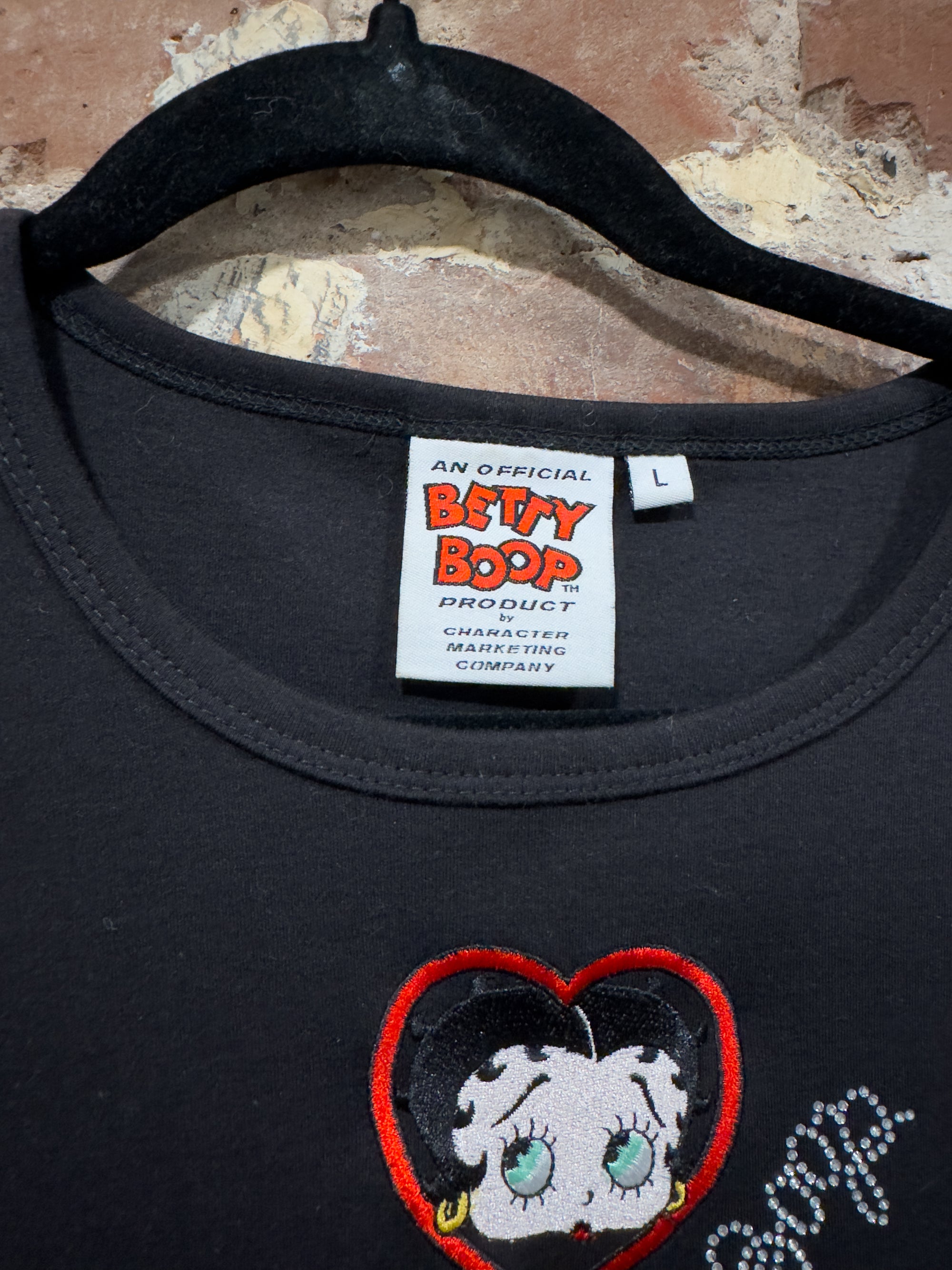 2005 BETTY BOOP LOGO T-SHIRT