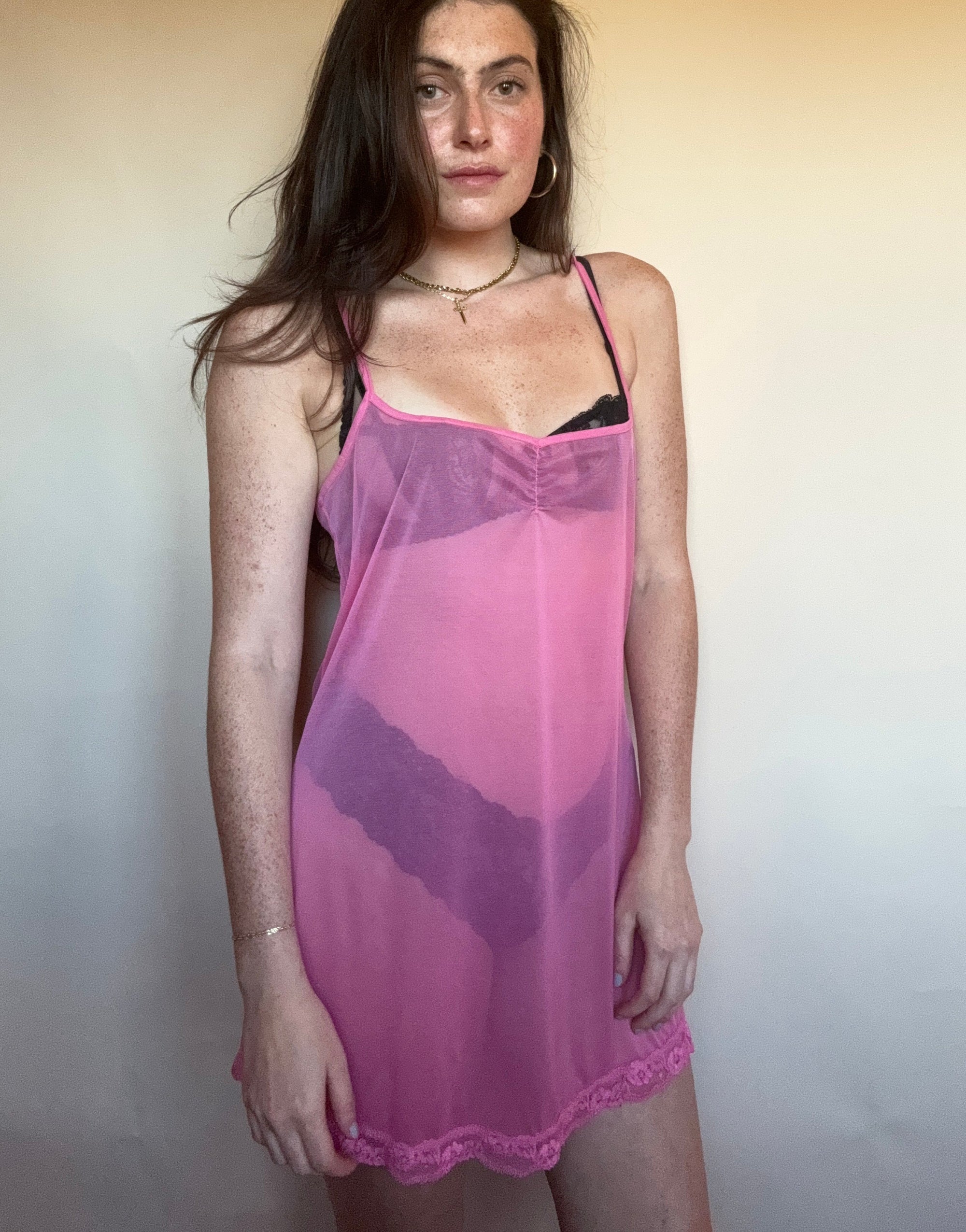 2000 VICTORIA'S SECRET MESH SLIP DRESS