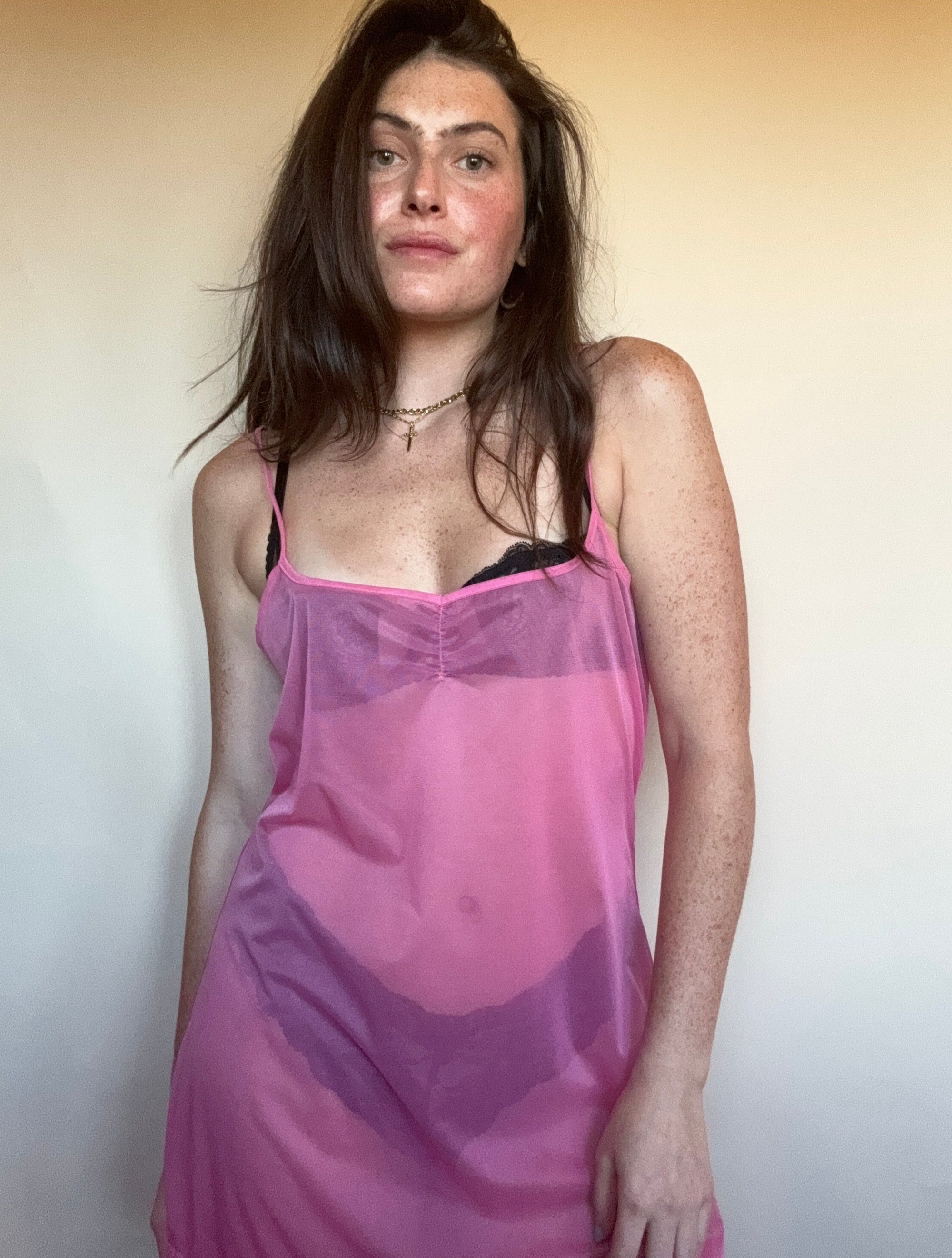 2000 VICTORIA'S SECRET MESH SLIP DRESS