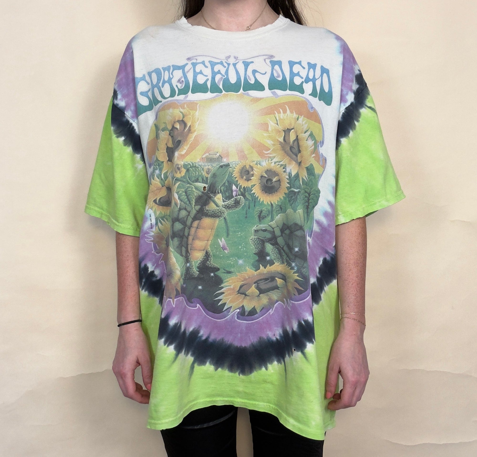 1998 LIQUID BLUE GRATEFUL DEAD TERRAPIN STATION SUNFLOWER T-SHIRT