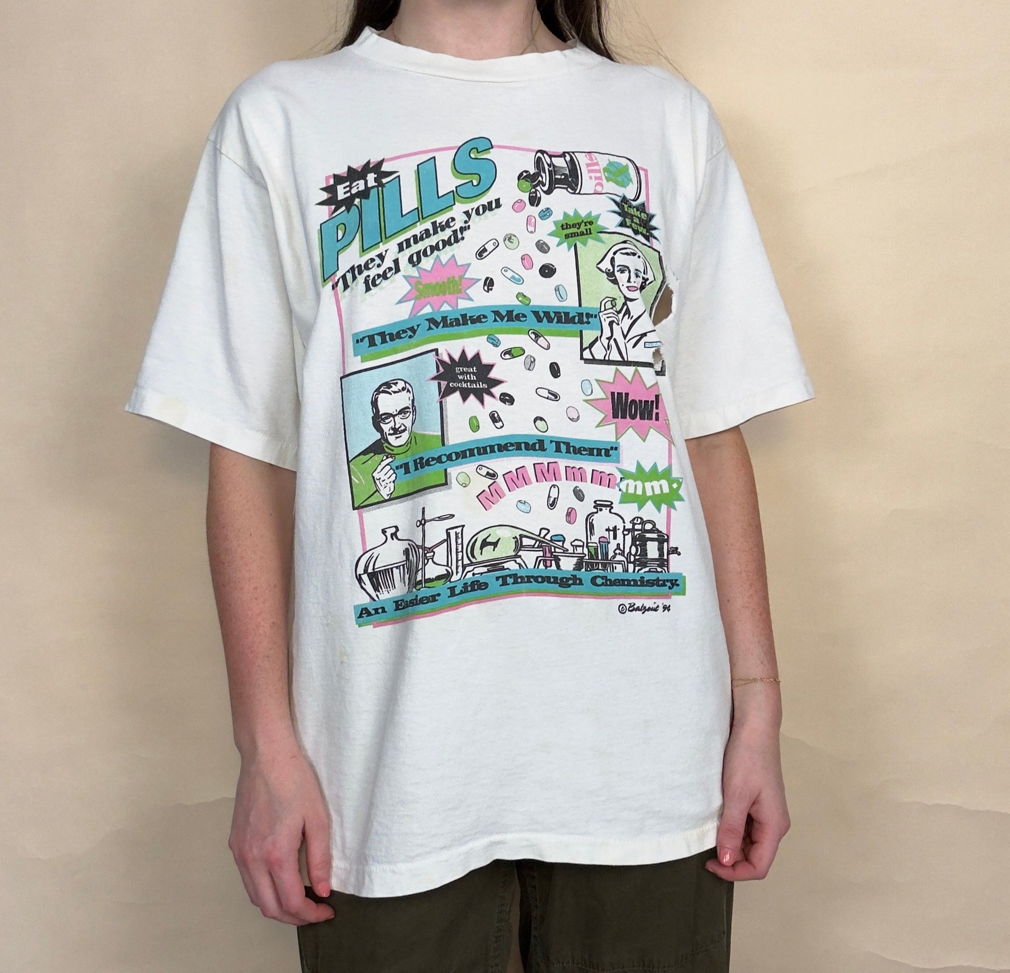 1994 BALZOUT PILLS MAKE YOU FEEL GOOD T-SHIRT