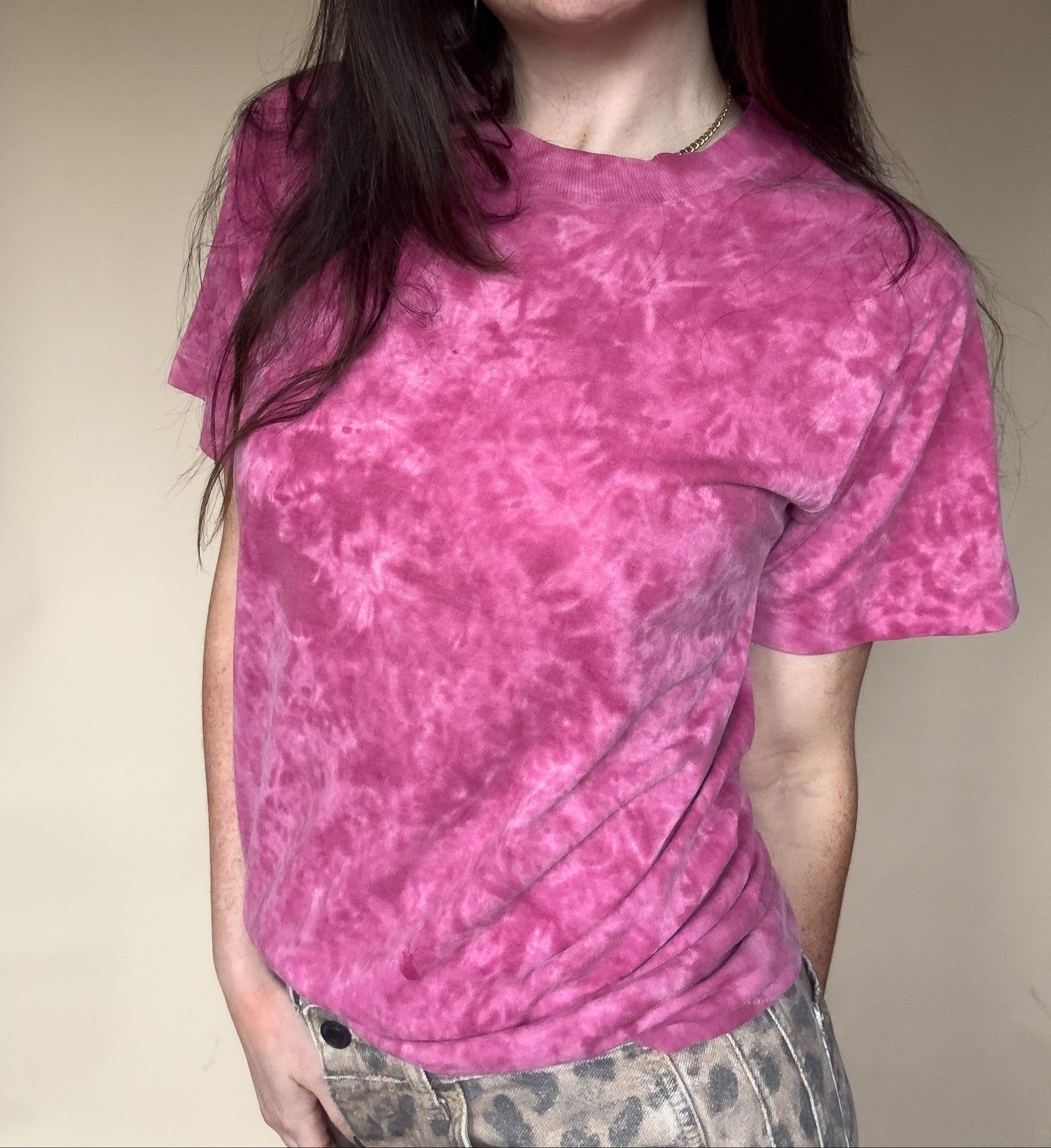 1980S GREAT ESCAPE MAGENTA T-SHRIT