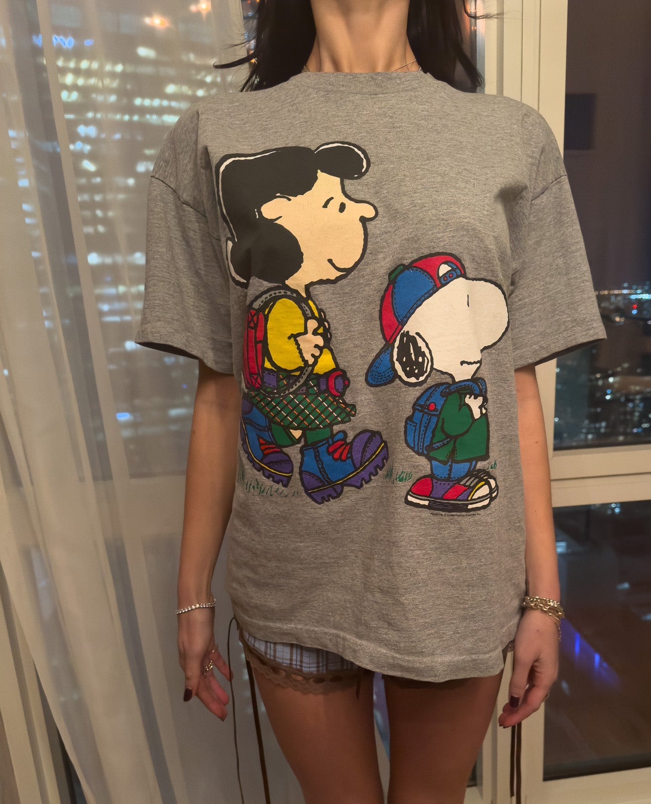 1990S STANLEY DESANTIS SNOOPY & LUCY T-SHIRT