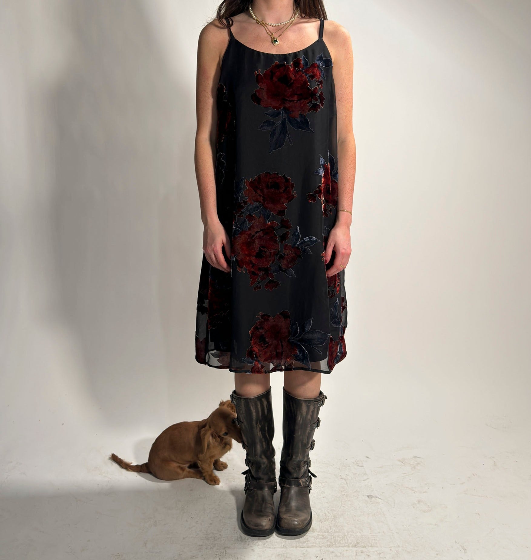 1990S LUXOLOGY GRUNGE SLIP DRESS