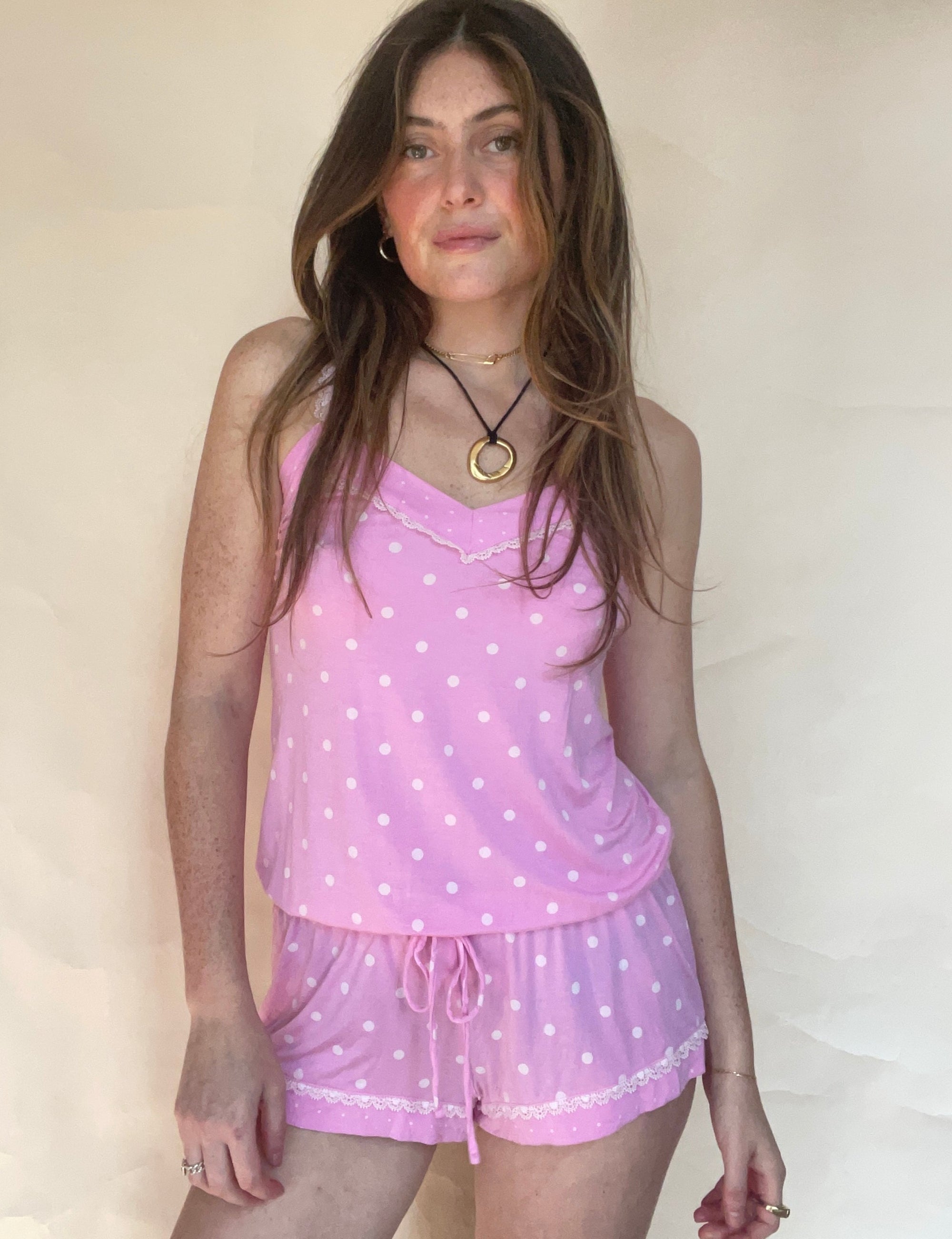 2010 VICTORIA'S SECRET BUBBLEGUM PINK SPECKLED ROMPER