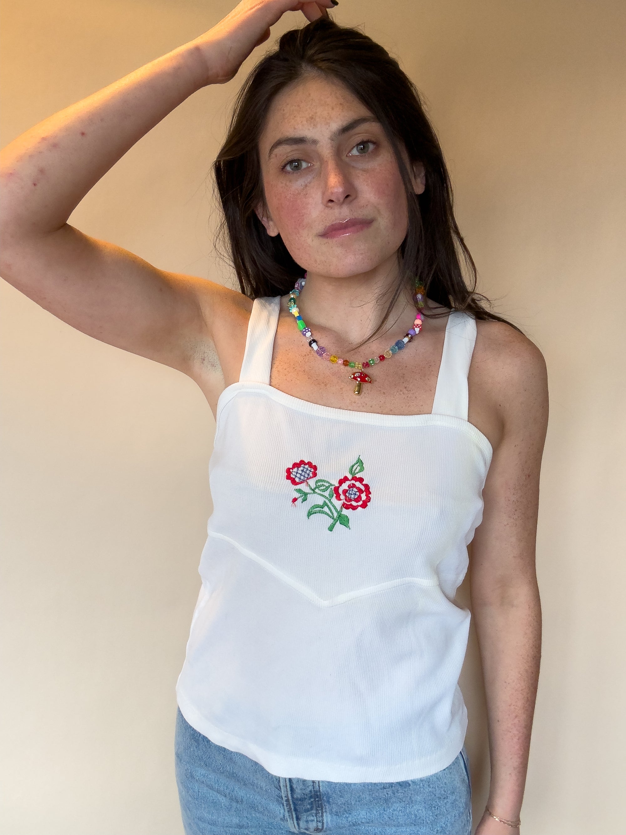 1970S MISS HOLLY FLOWER CHILD TANK TOP