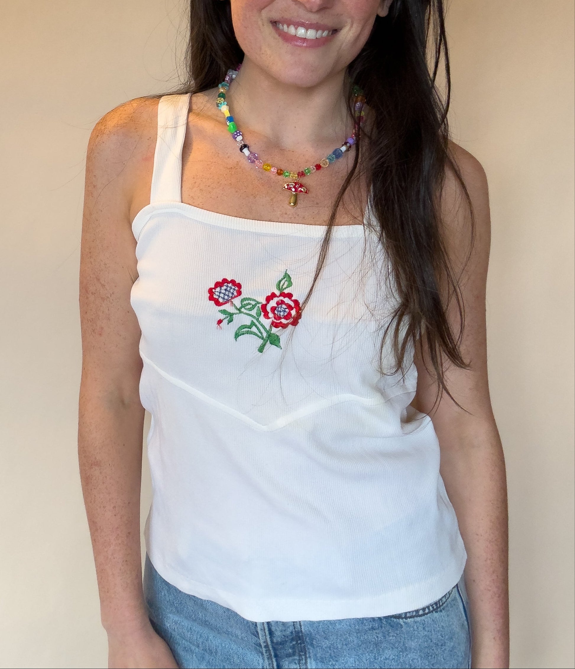 1970S MISS HOLLY FLOWER CHILD TANK TOP