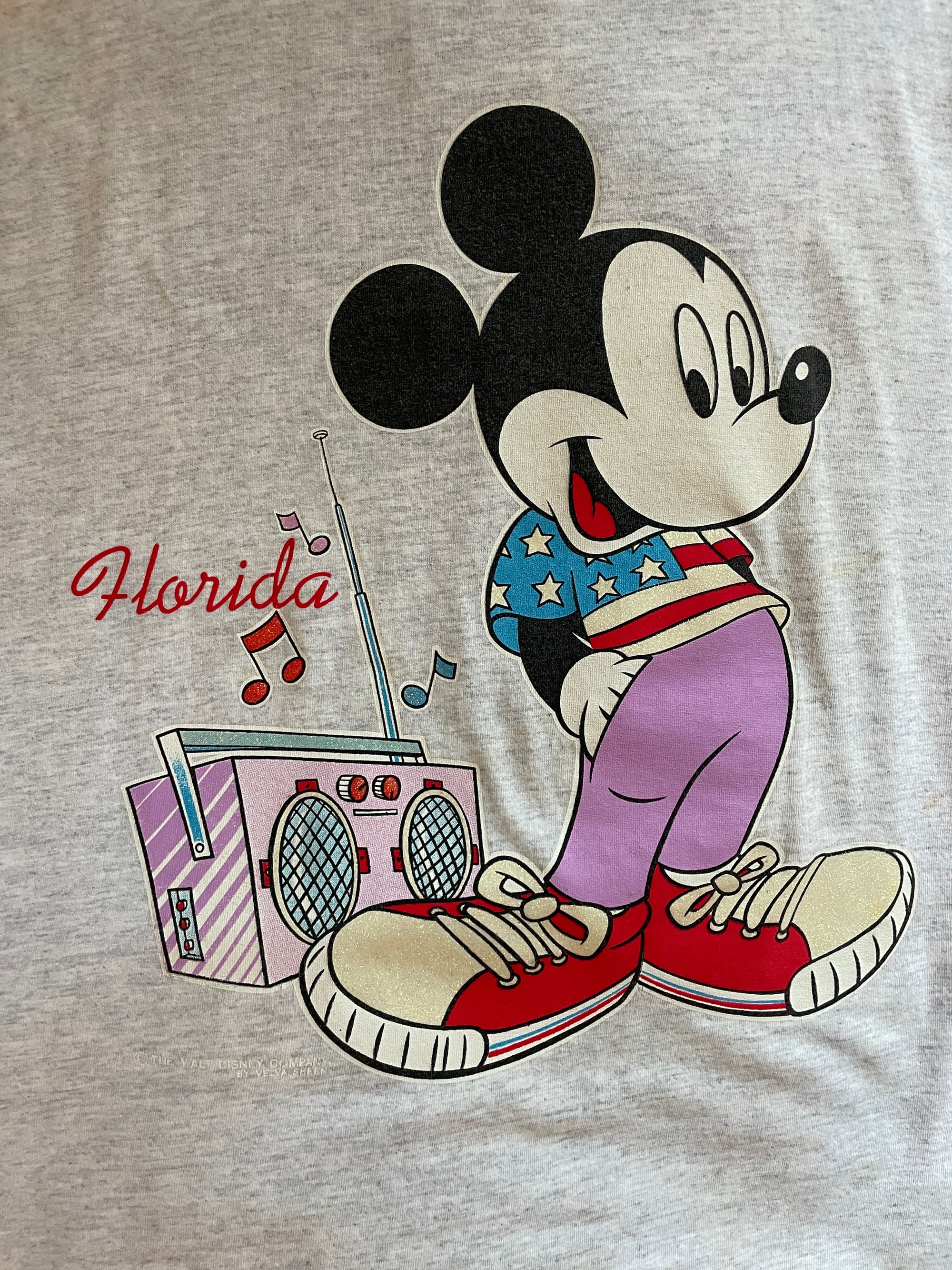 1980S VELVASHEEN MICKEY MOUSE FLORIDA T-SHIRT