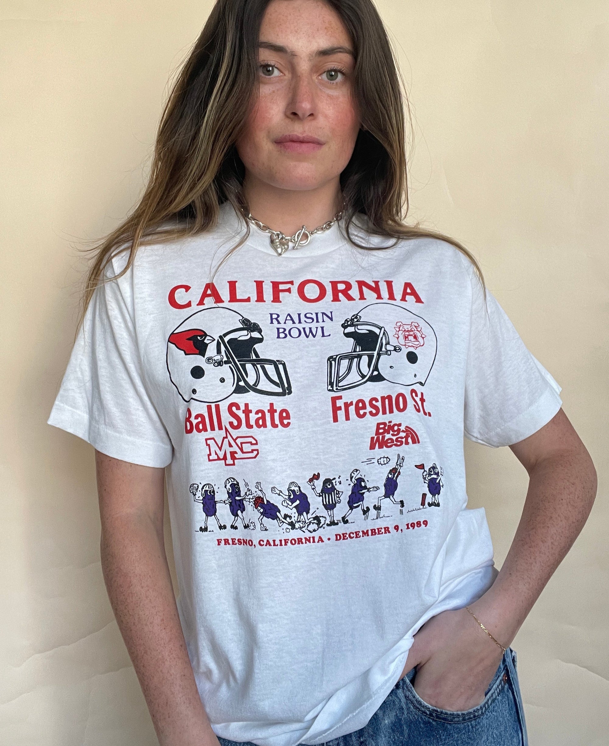 1989 SCREEN STARS CALIFORNIA RAISIN BOWL T-SHIRT