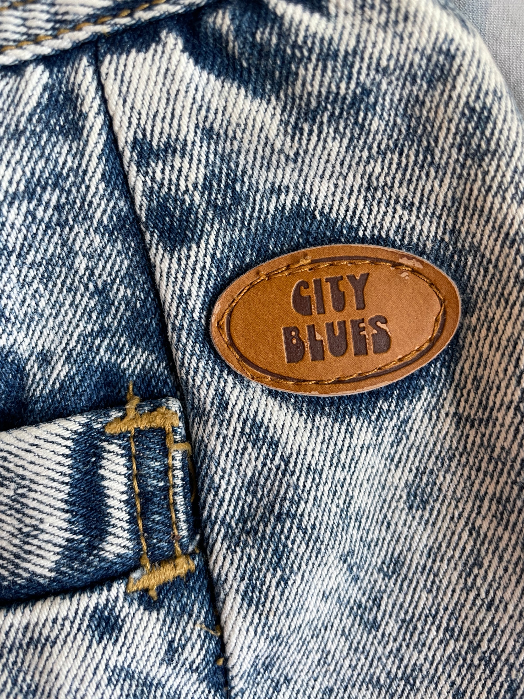 1980S CITY BLUES PAPER BAG DENIM SHORTS