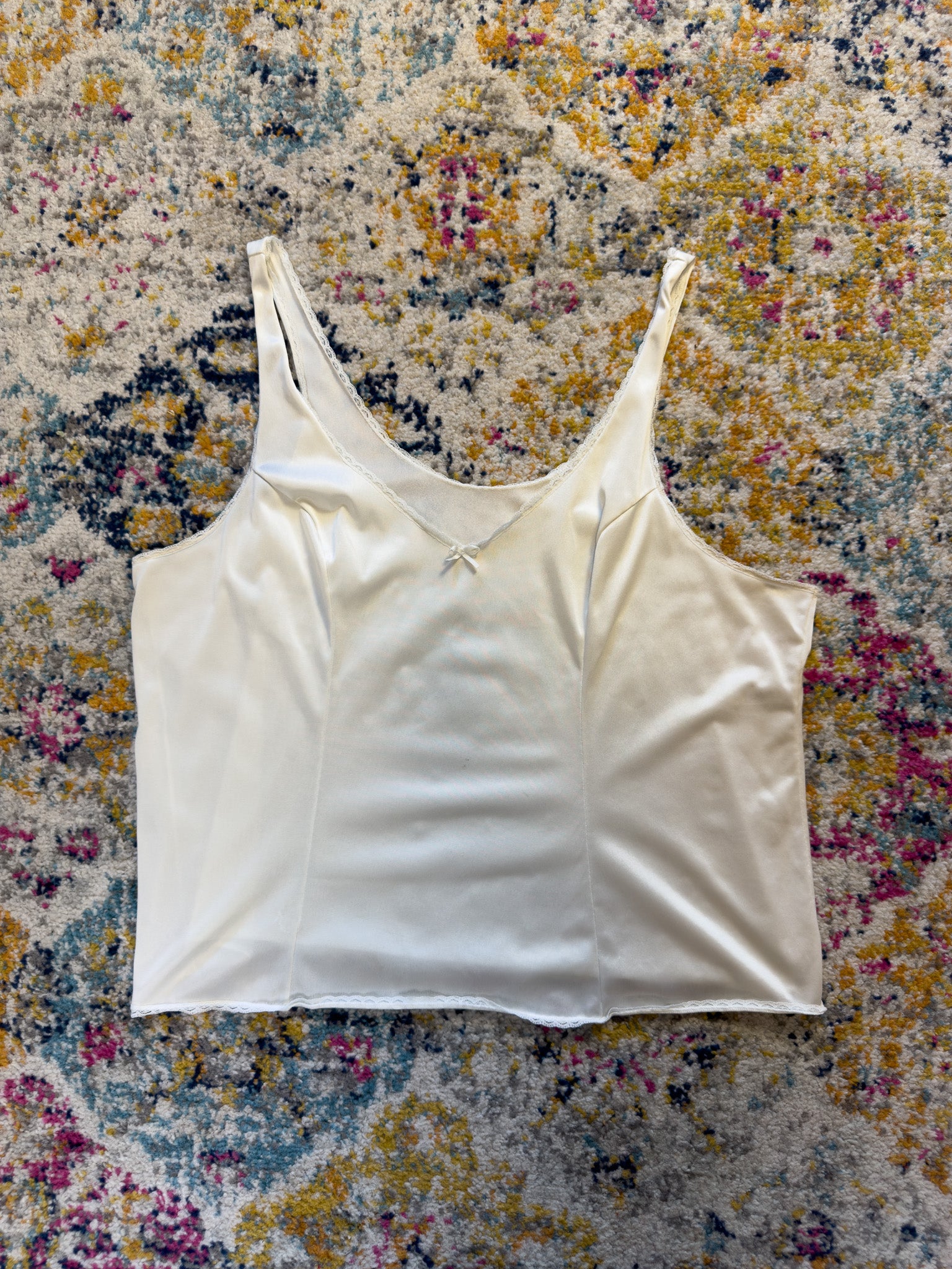 1990S VASSARETTE SLIP TANK TOP