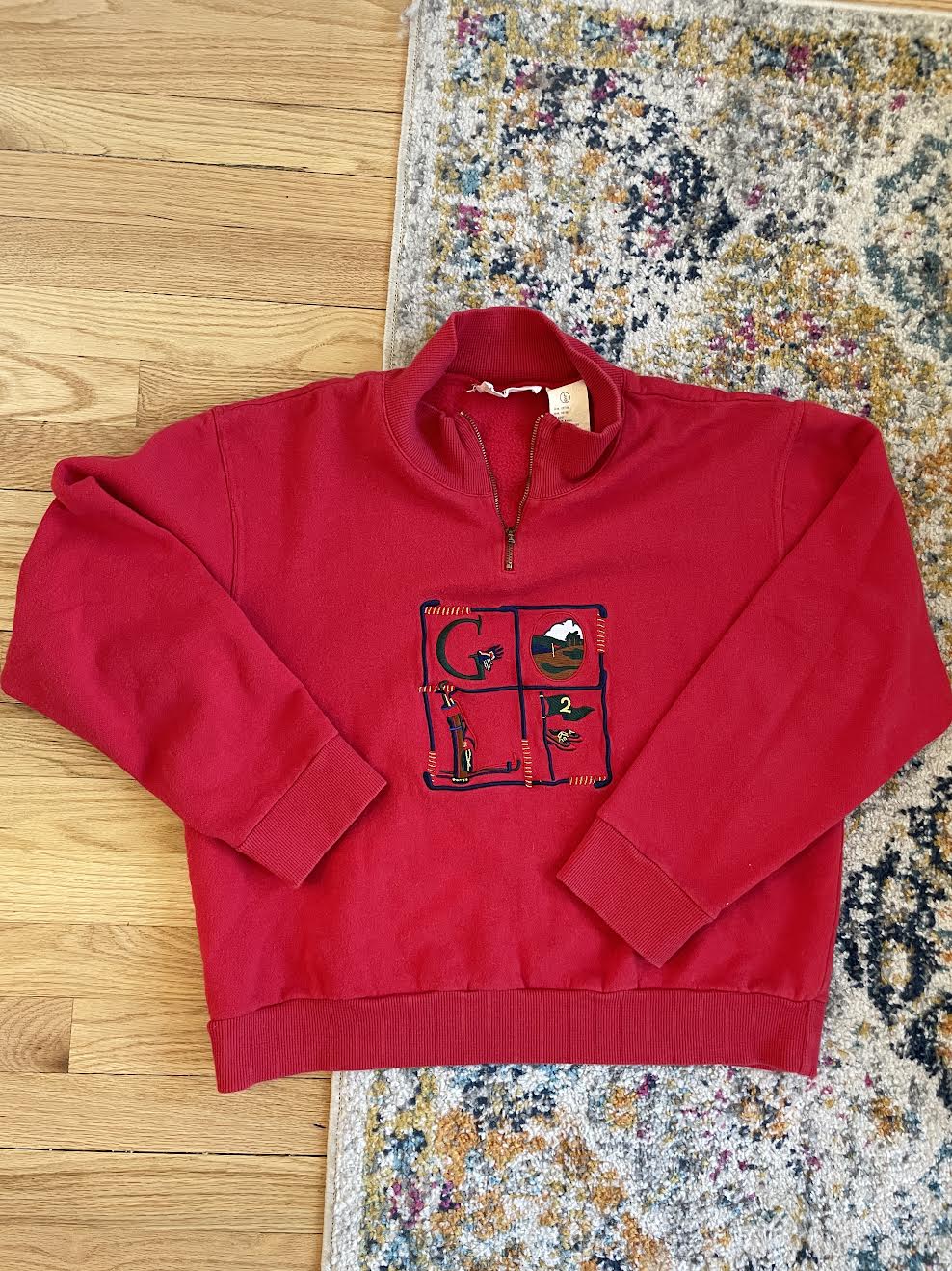 1980S HOLLY LANE GOLF QUARTER ZIP PULLOVER