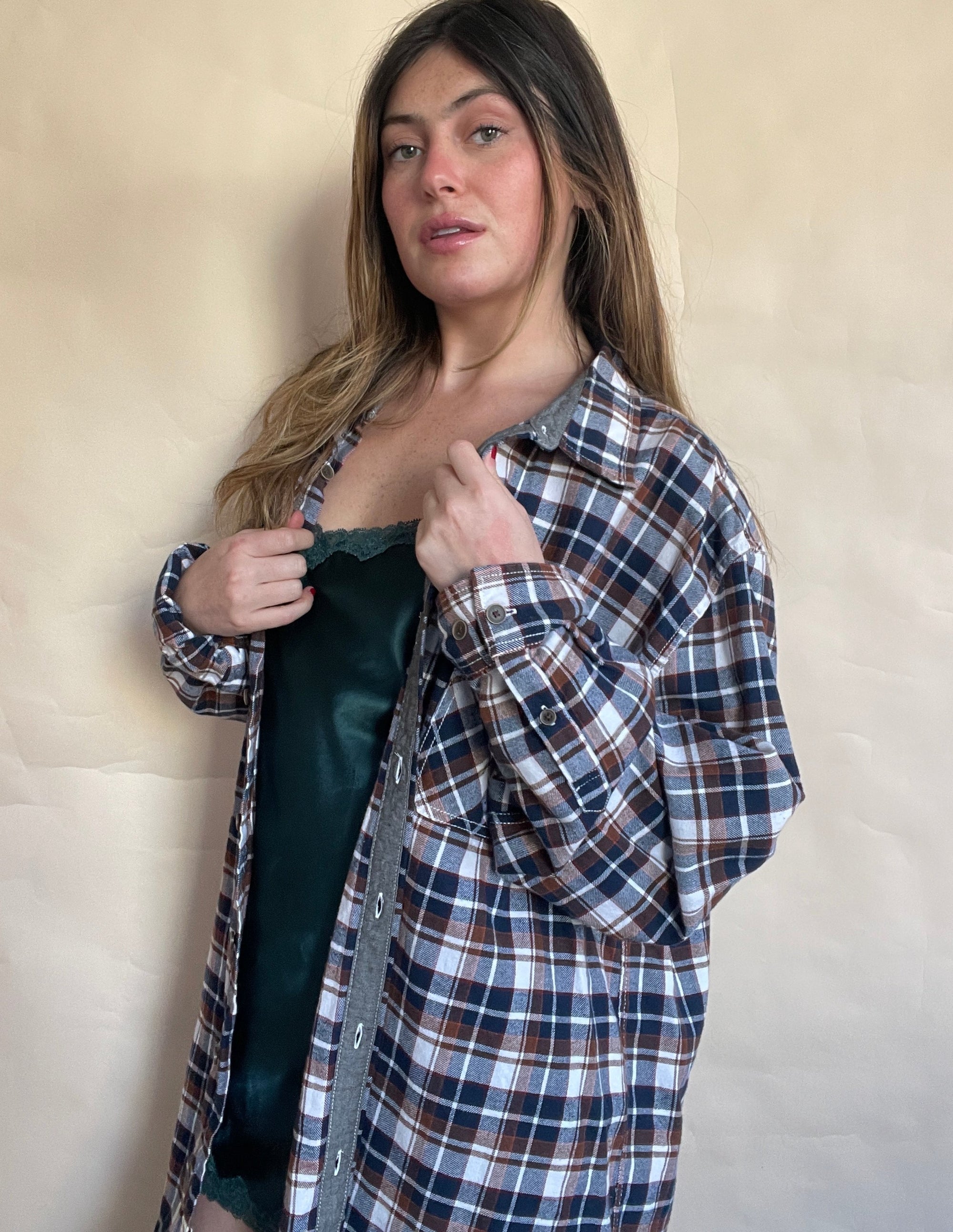 1980S NOT YOUR BOYFRIEND'S FLANNEL