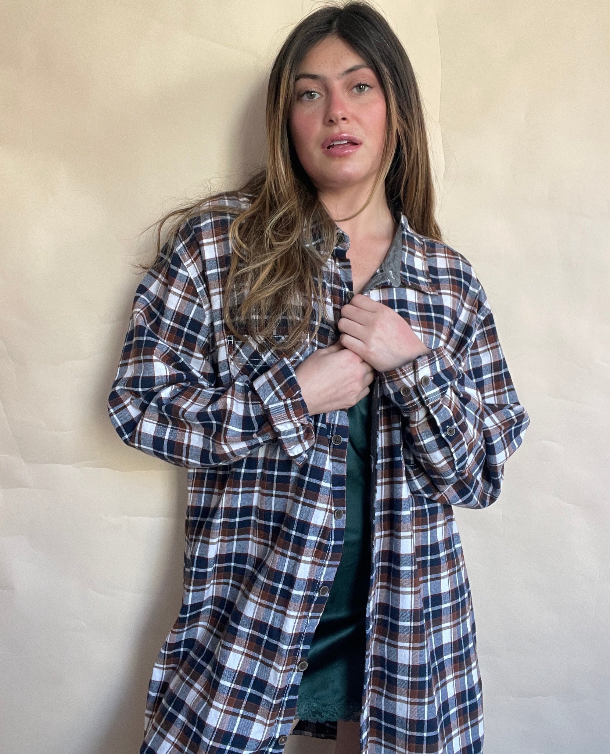 1980S NOT YOUR BOYFRIEND'S FLANNEL