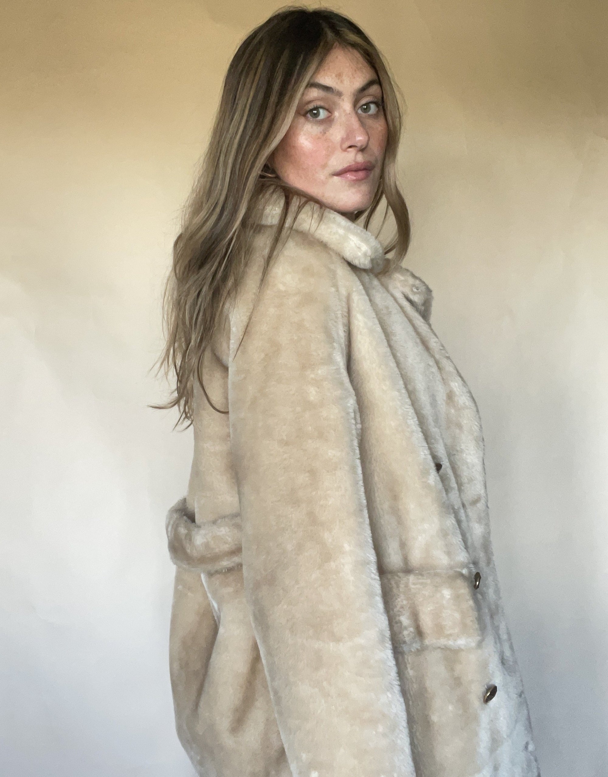 1970S TEDDY VIVIENNE FAUX FUR COAT